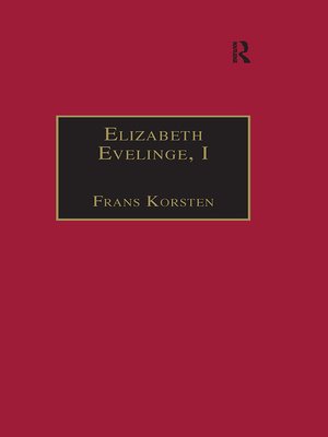 cover image of Elizabeth Evelinge, I